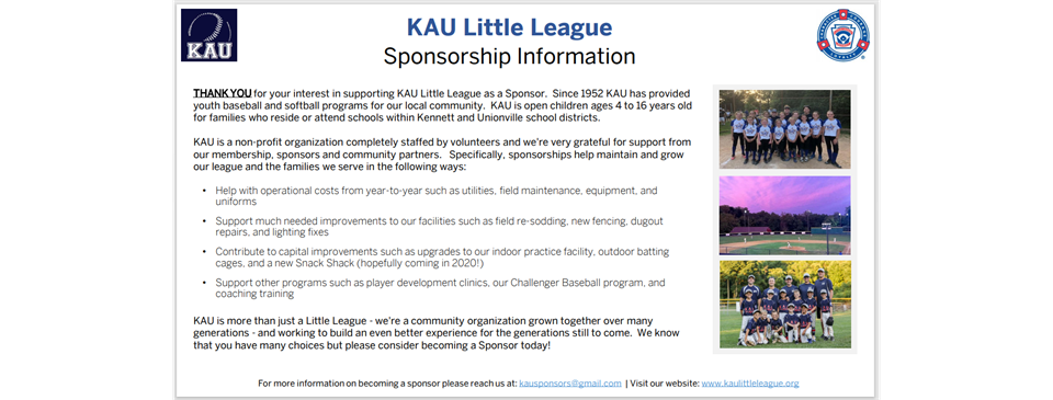 Become a Sponsor Today!