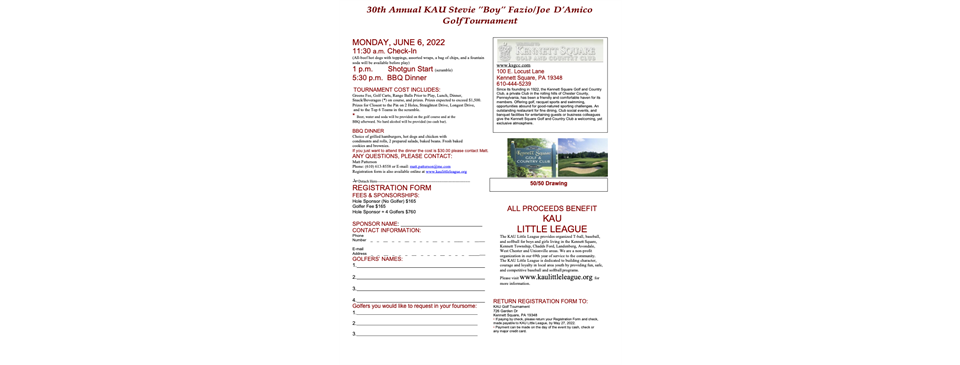 30th Annual KAU Golf Tournament