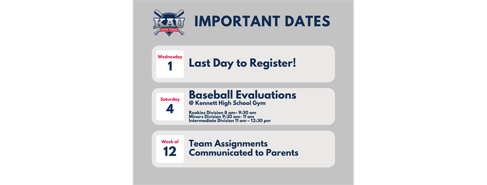 Key Upcoming Dates