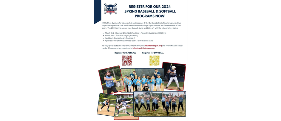 Register now for our 2024 spring season!
