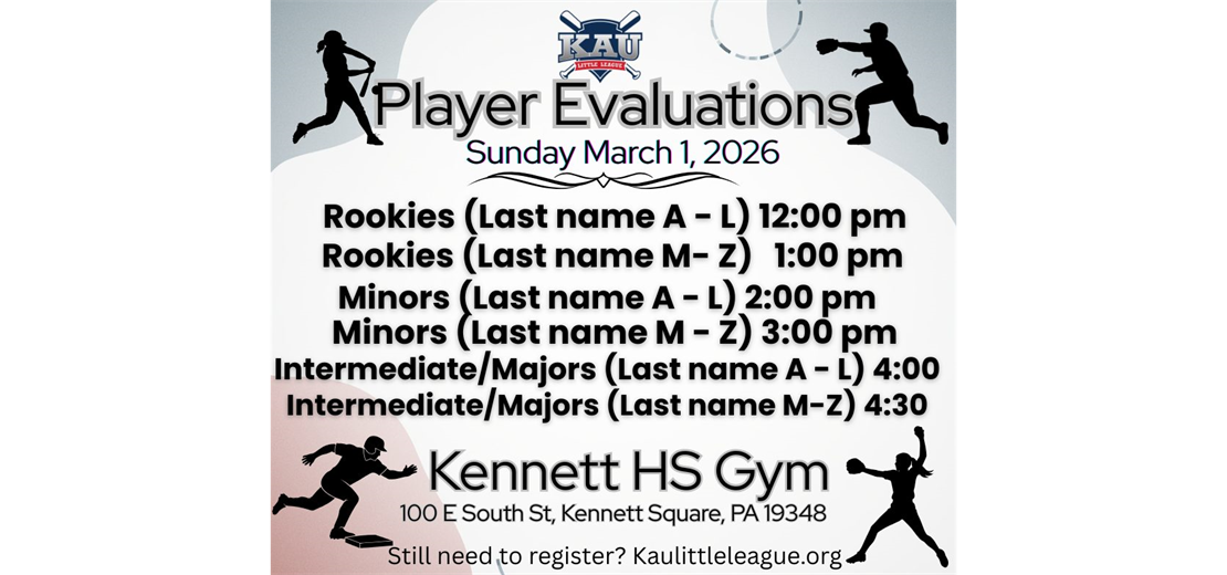 2026 Spring Evaluation Dates
