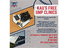 Calling all umps! FREE clinics 2/3 and 2/10