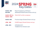 2024 Spring Key Dates